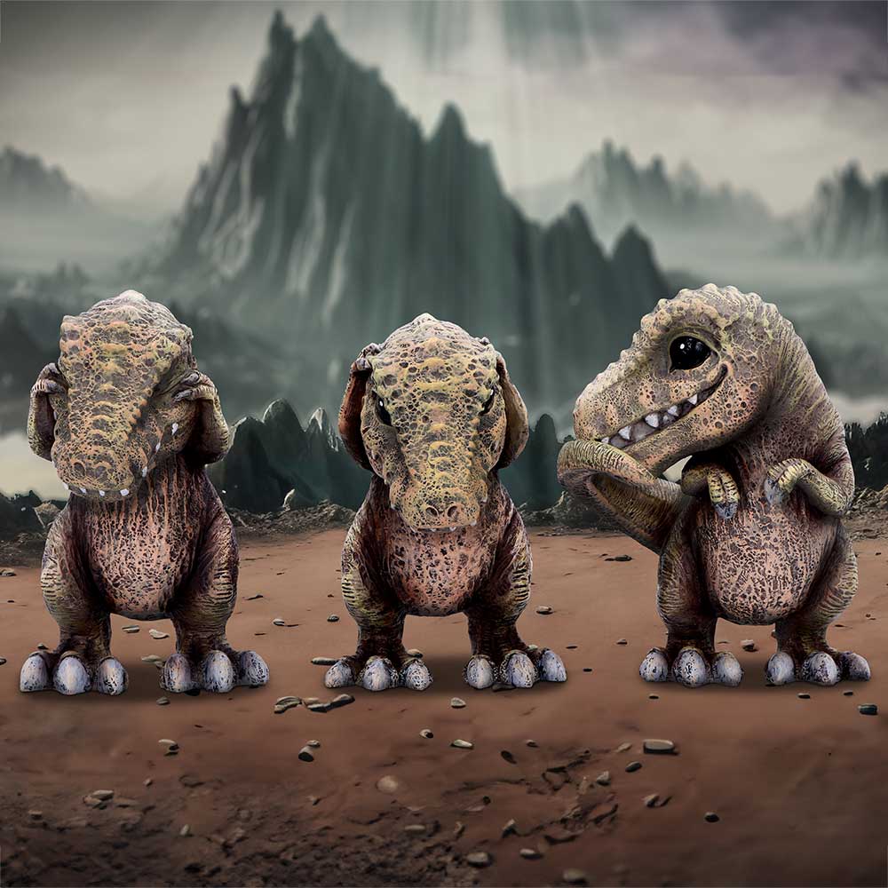 Three Wise Tyrannosaurus Rex 9.3cm