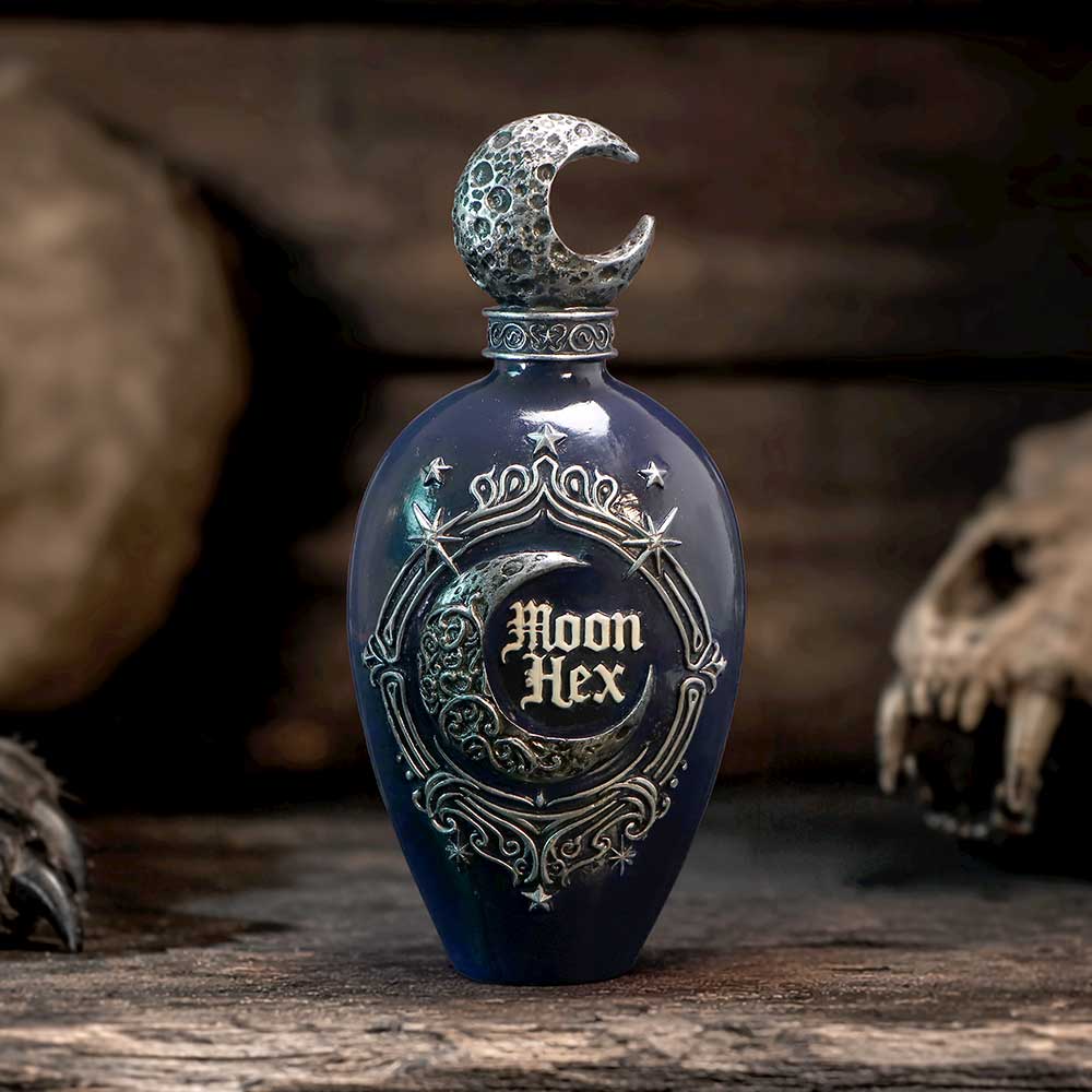Moon Hex Bottle Figurine 15.5cm