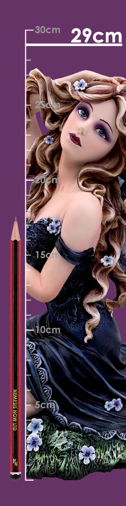 Lavender Lavender Enchanted Kneeling Fairy Figurine