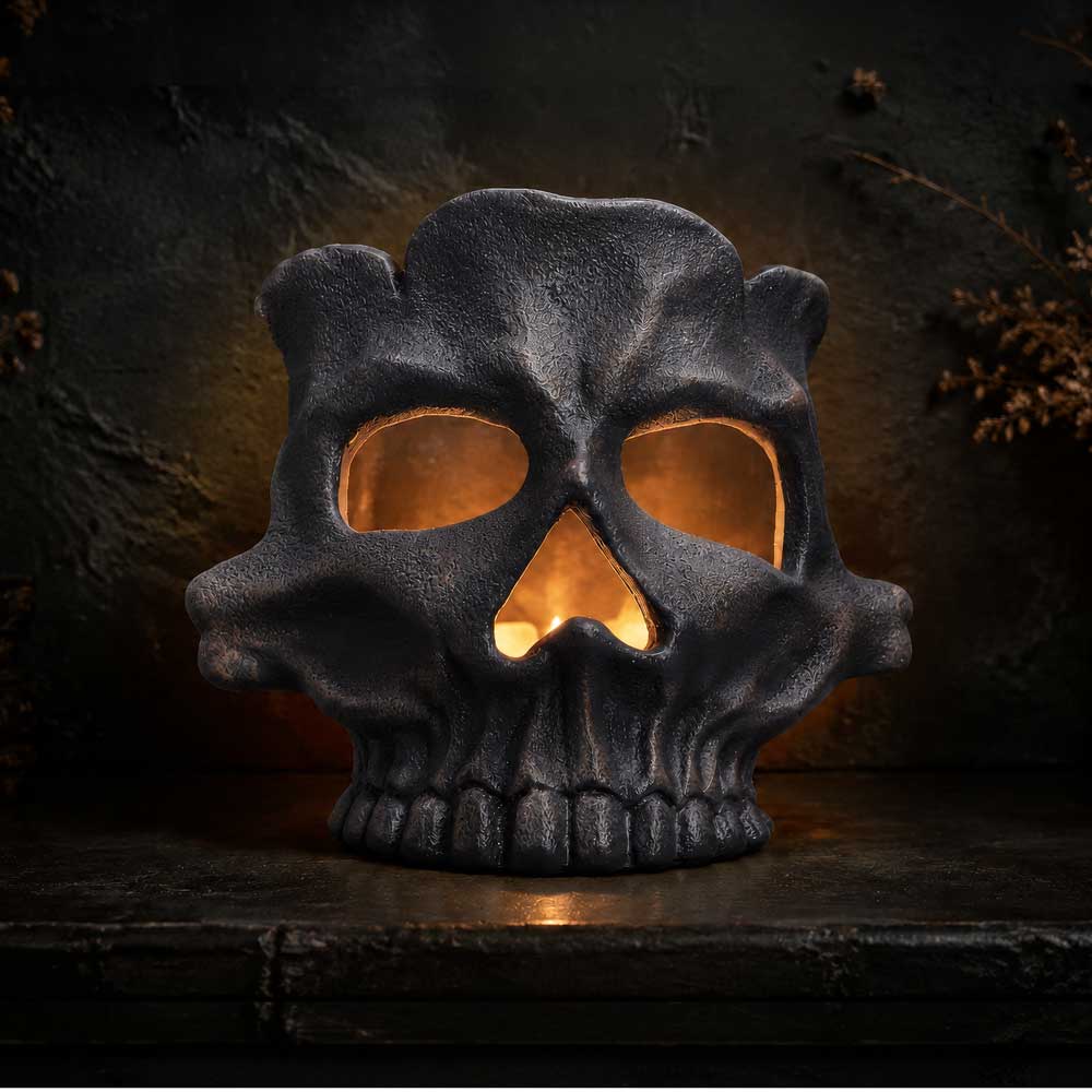 Afterglow Tea Light Holder (Black) 11.8