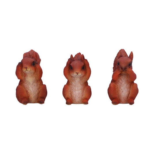 Three Wise Squirrels 9cm