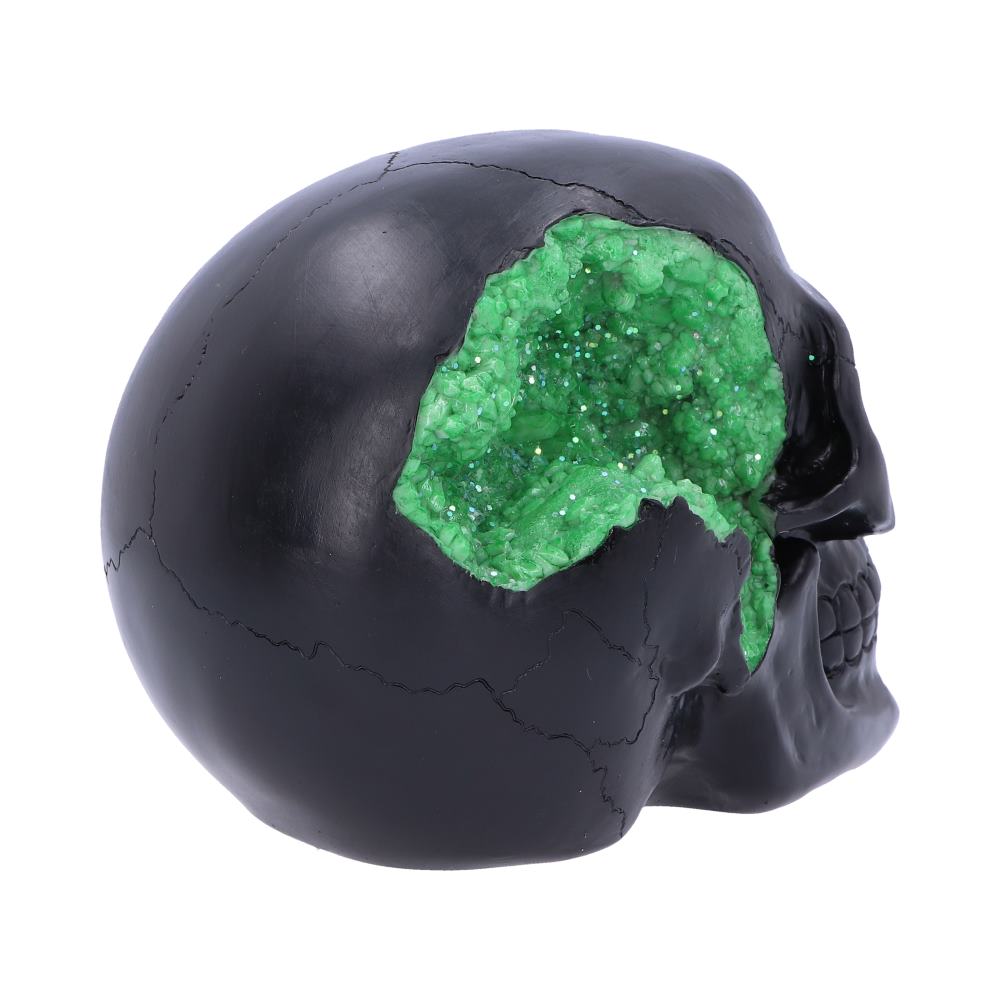 Geode Skull Green 17cm