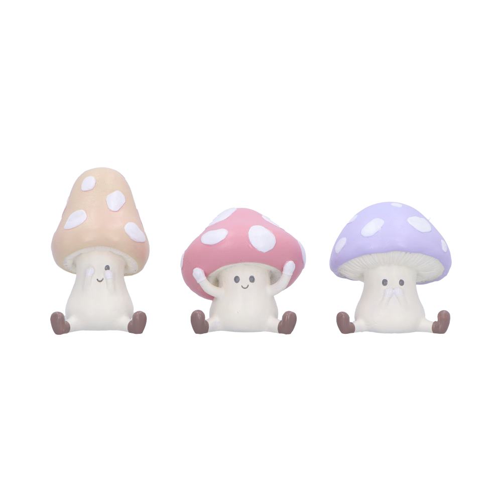 Three Wise Toadstools 8.5cm