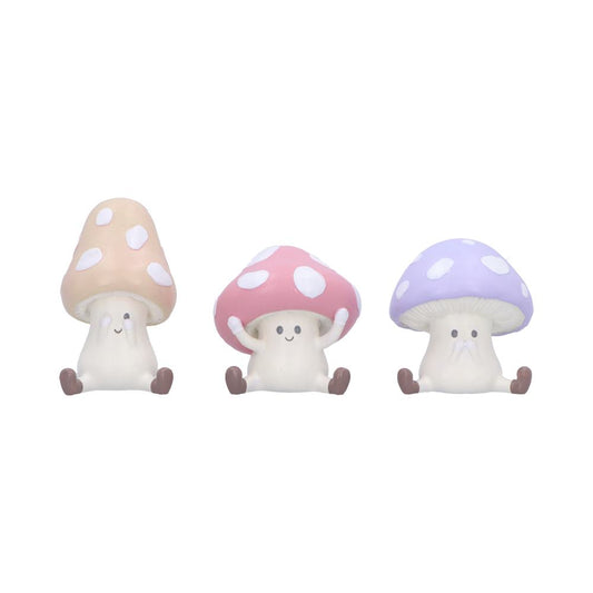 Three Wise Toadstools 8.5cm