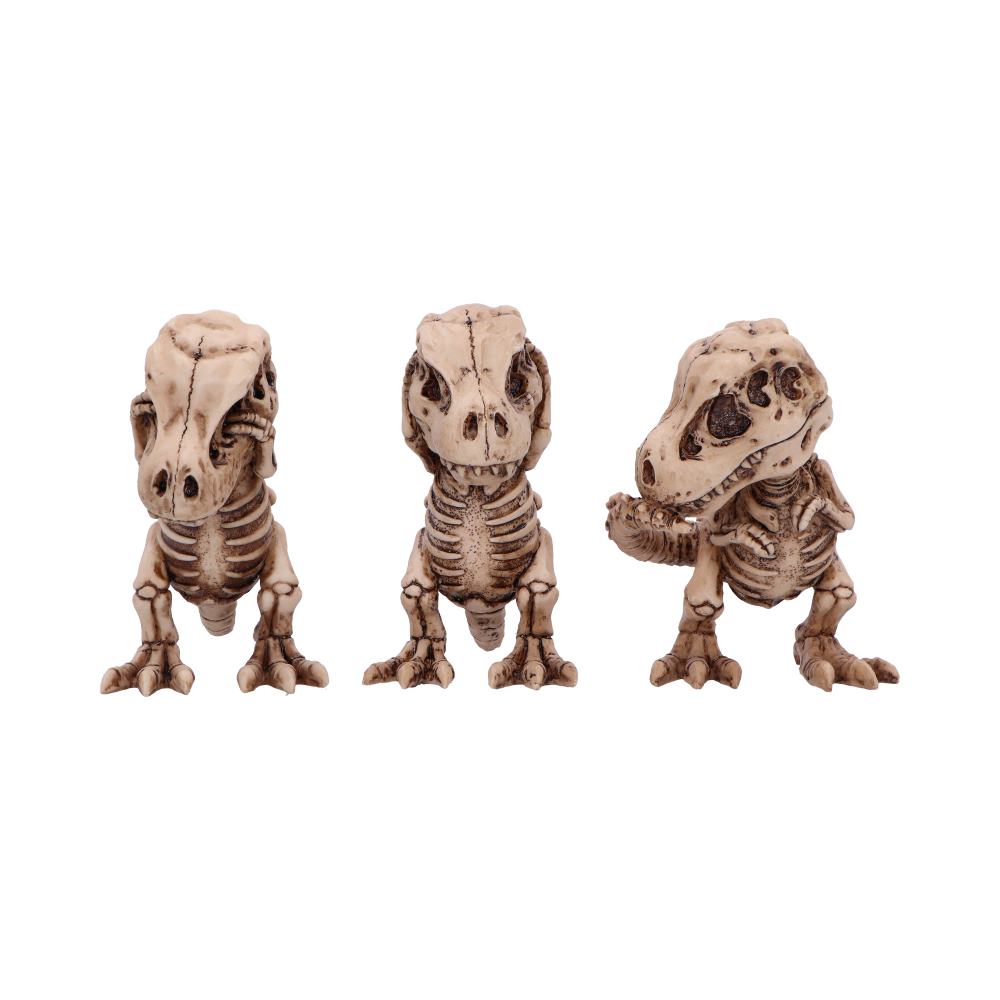 Three Wise Tyrannosaurus Rex Skeletons 9.3cm