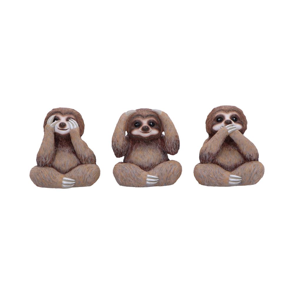 Three Wise Sloths 8cm