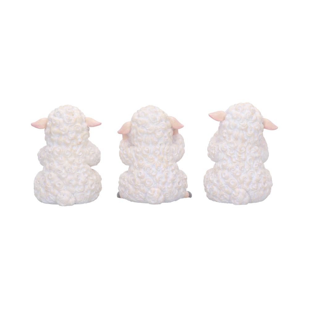 Three Wise Sheep 8.5cm