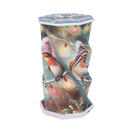 Winter Robins Foldable Lamp