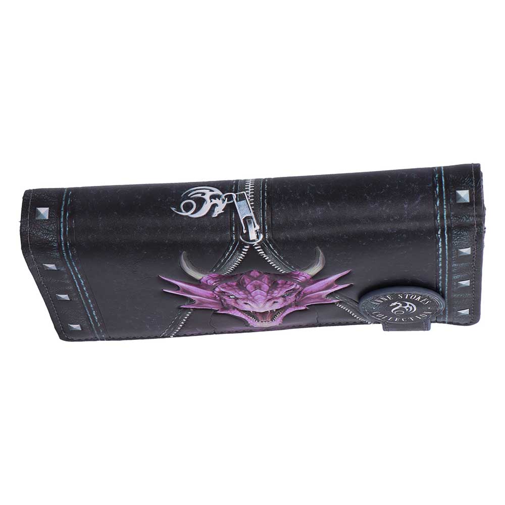 Unzipped Dragon Embossed Purse (AS) 18.5cm