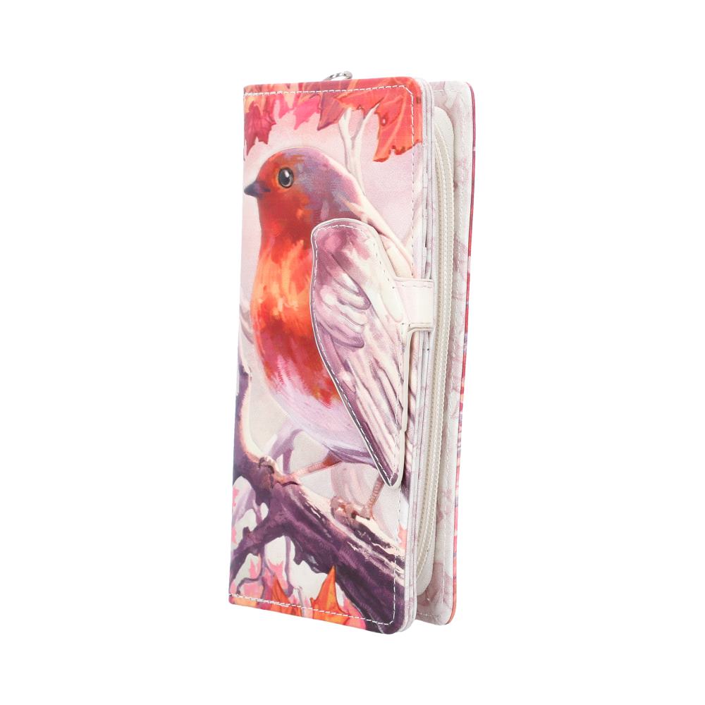 When Robins Appear Embossed Purse 18.7cm