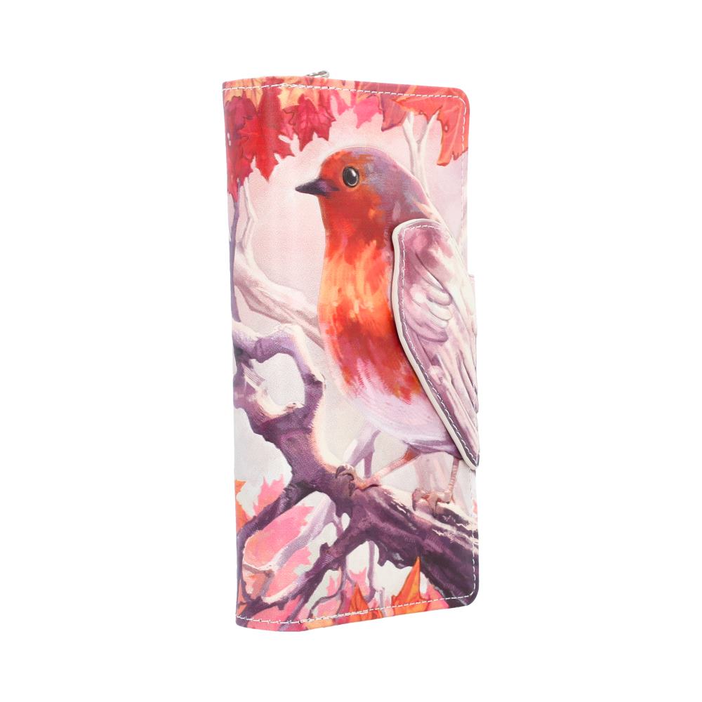 When Robins Appear Embossed Purse 18.7cm