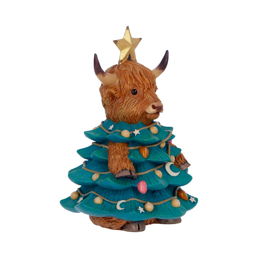 Winter Highland Cow Tree