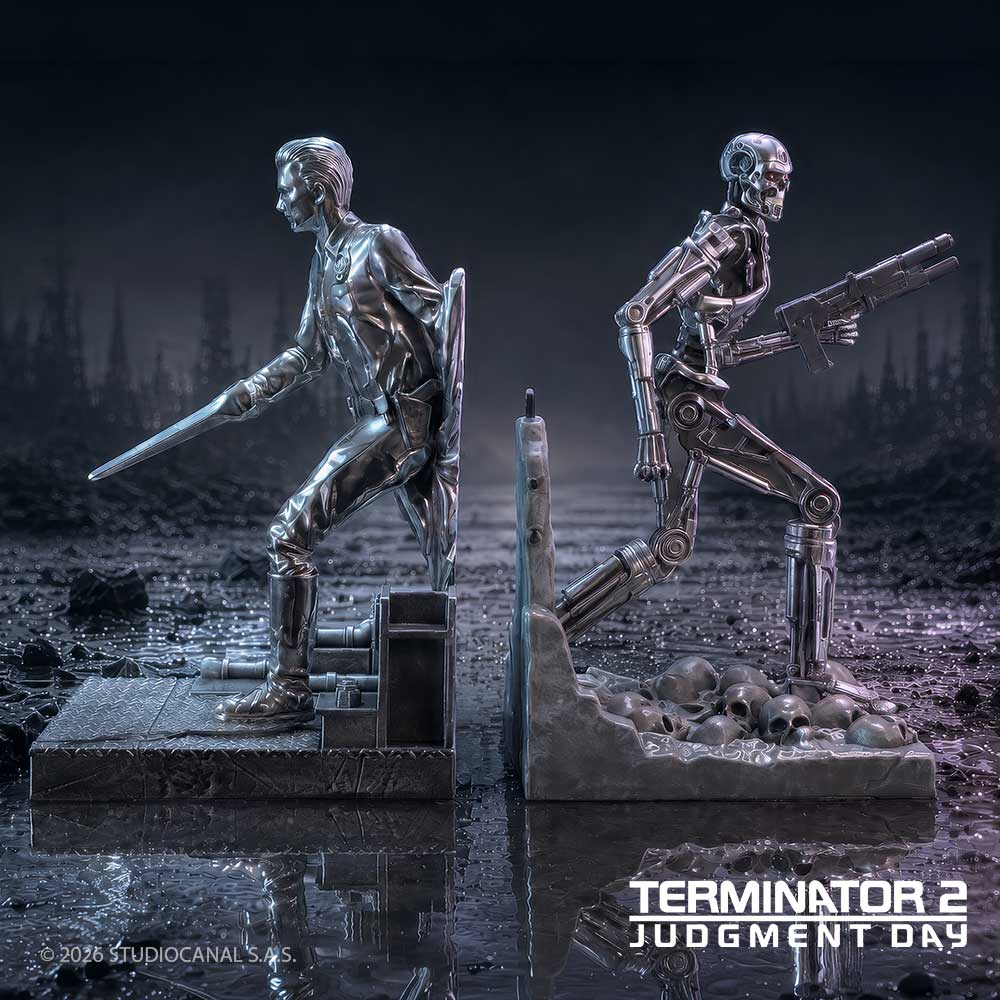 Terminator T-1000 vs T-800 Bookends 18.5cm
