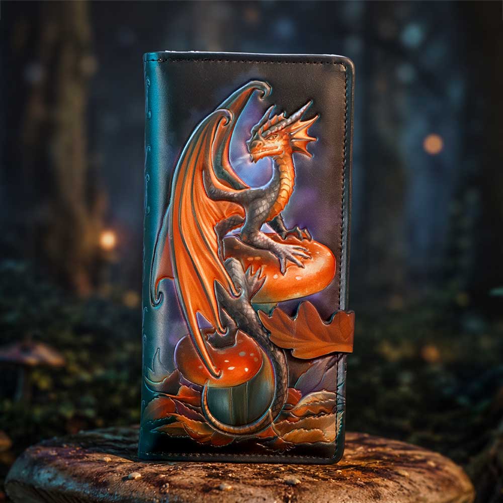 Mushroom Dragon Embossed Purse (AS) 18.7cm