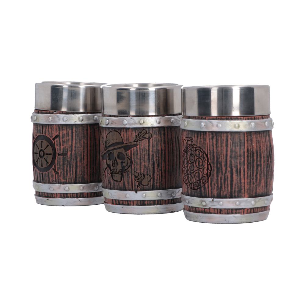 One Piece Barrel Shot Glass Set (Set of 3) 8.2cm
