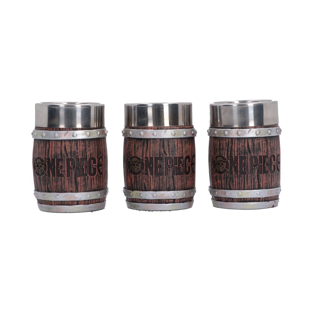 One Piece Barrel Shot Glass Set (Set of 3) 8.2cm