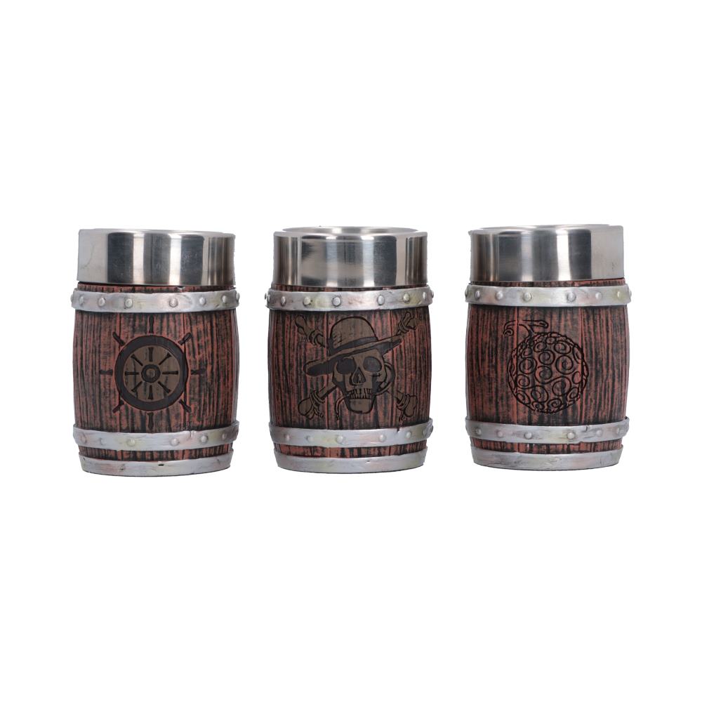 One Piece Barrel Shot Glass Set (Set of 3) 8.2cm