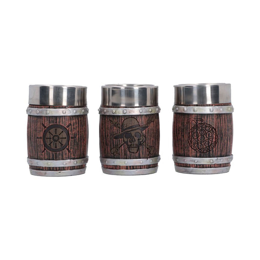 One Piece Barrel Shot Glass Set (Set of 3) 8.2cm