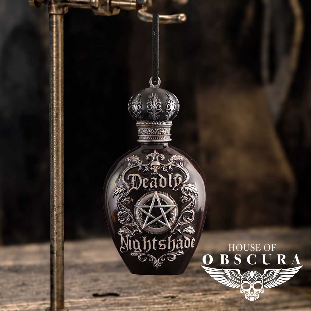 Deadly Nightshade Bottle Hanging Ornament 9.9cm