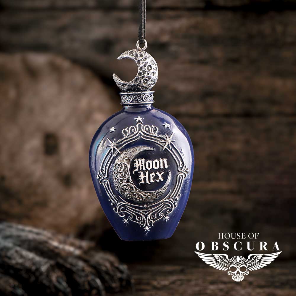 Moon Hex Bottle Hanging Ornament 9.8cm