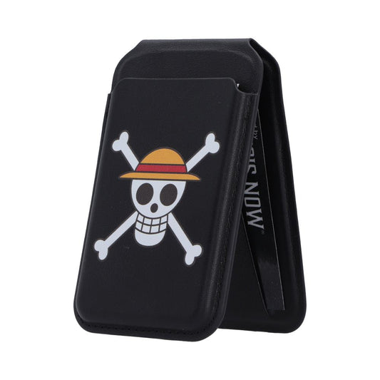 One Piece Luffy Jolly Roger Magsafe Card Holder (Black) 10.2cm
