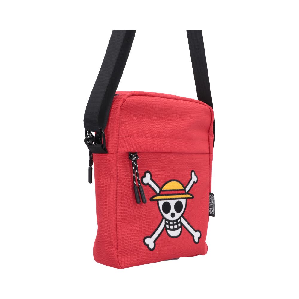 One Piece Luffy Jolly Roger Crossbody Bag (Red) 22.8cm