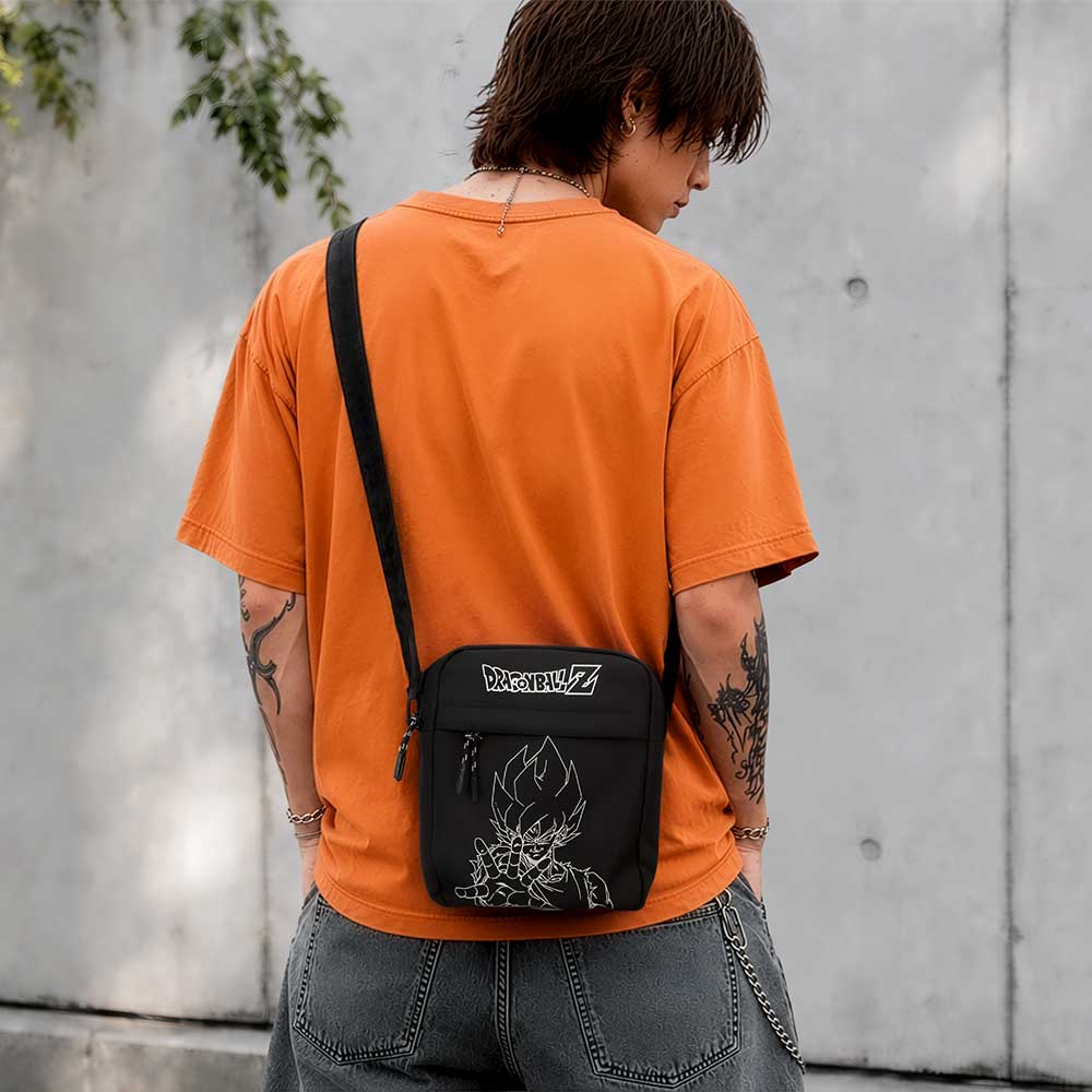 Dragon Ball Zl Super Saiyan Goku (Black) Crossbody Bag 22.8cm
