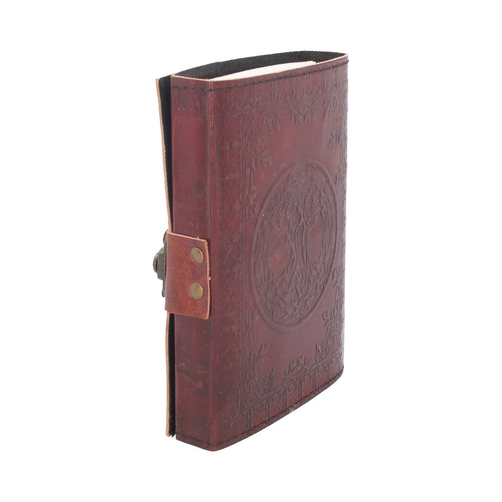 Tree Of Life Leather Journal w/lock 15 x 21cm