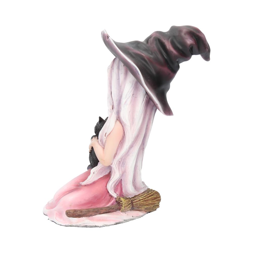 Rosa 15cm Rosa Figurine Witch Black Cat Ornament