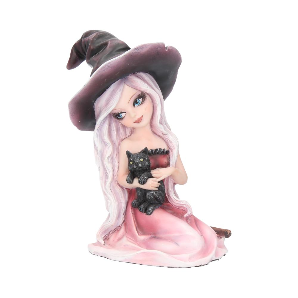 Rosa 15cm Rosa Figurine Witch Black Cat Ornament