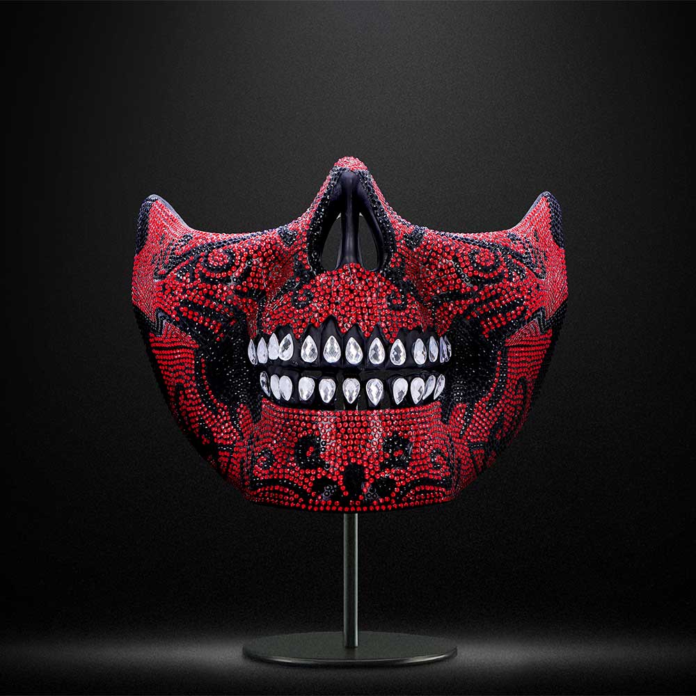 Jewelled Masquerade (Red) 17.5cm