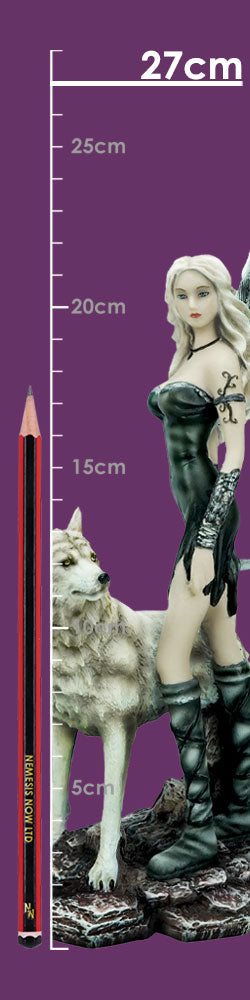 Esarosa Esarosa  Gothic Fairy with Wolf Companion Figurine