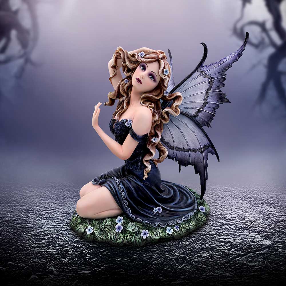 Lavender Lavender  Enchanted Kneeling Fairy Figurine