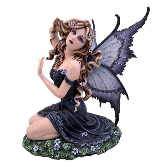 Lavender Lavender  Enchanted Kneeling Fairy Figurine