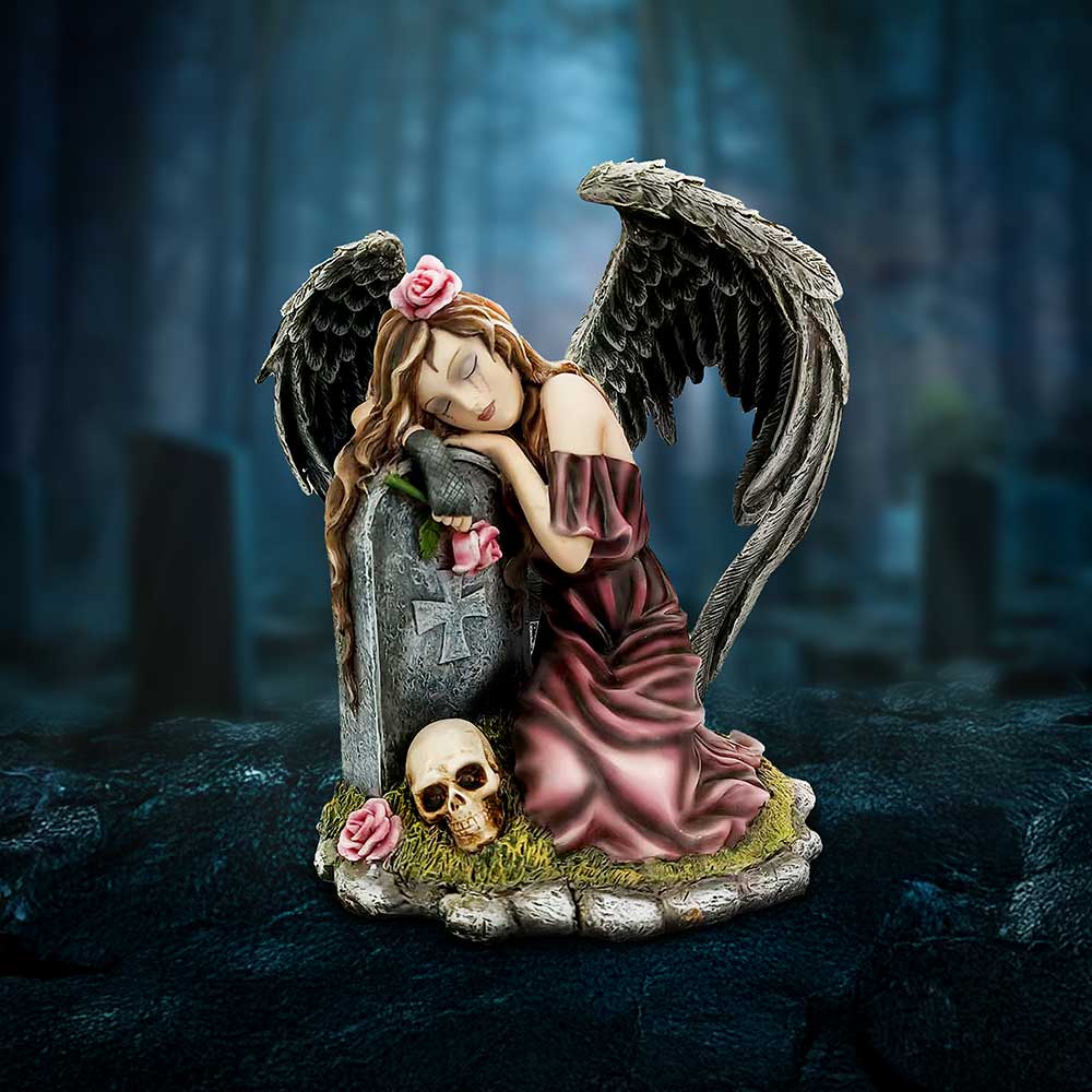 Lost Love Lost Love  Mourning Angel Figurine of Gothic Remembrance
