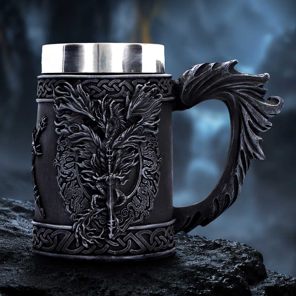 Dragon Blade - Flame Blade Tankard by Ruth Thompson 14.6cm