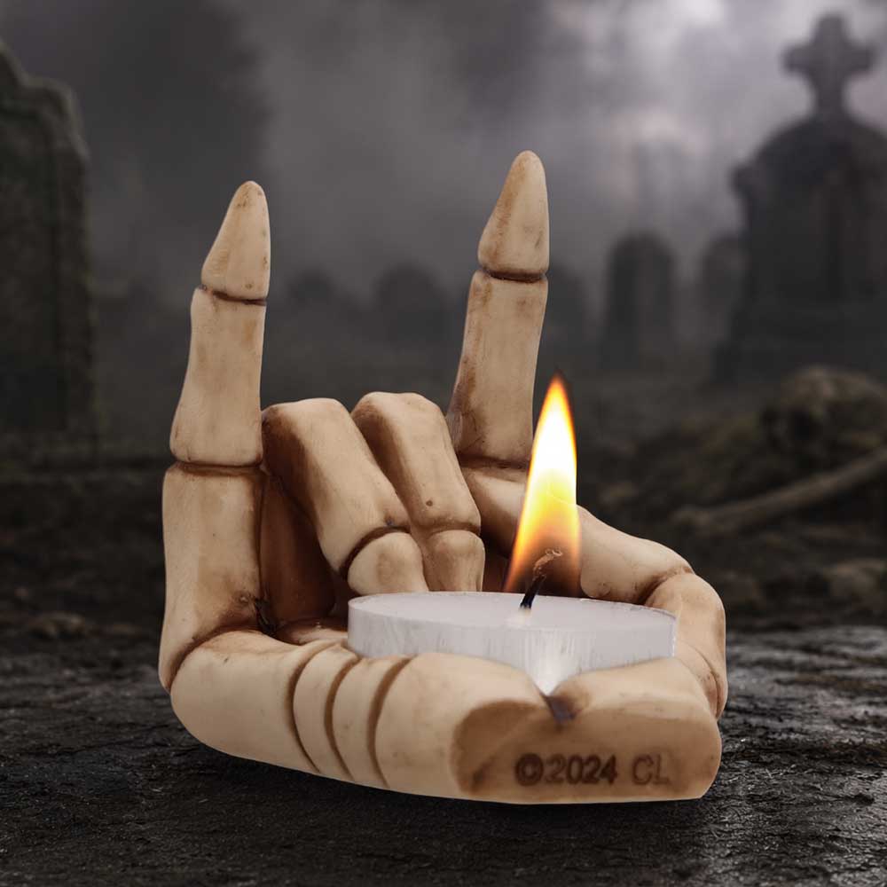Horns Up Candle Holder 7.2cm
