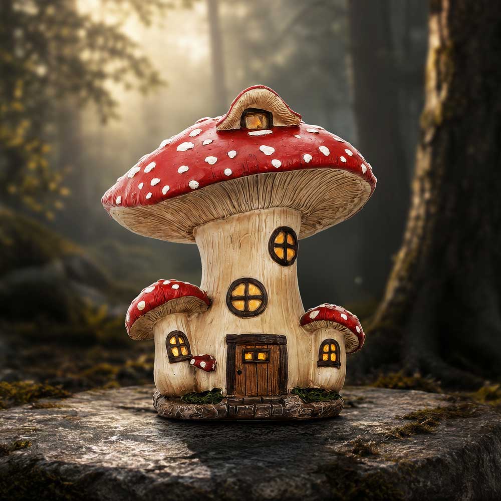 Toadstool Cottage 21cm