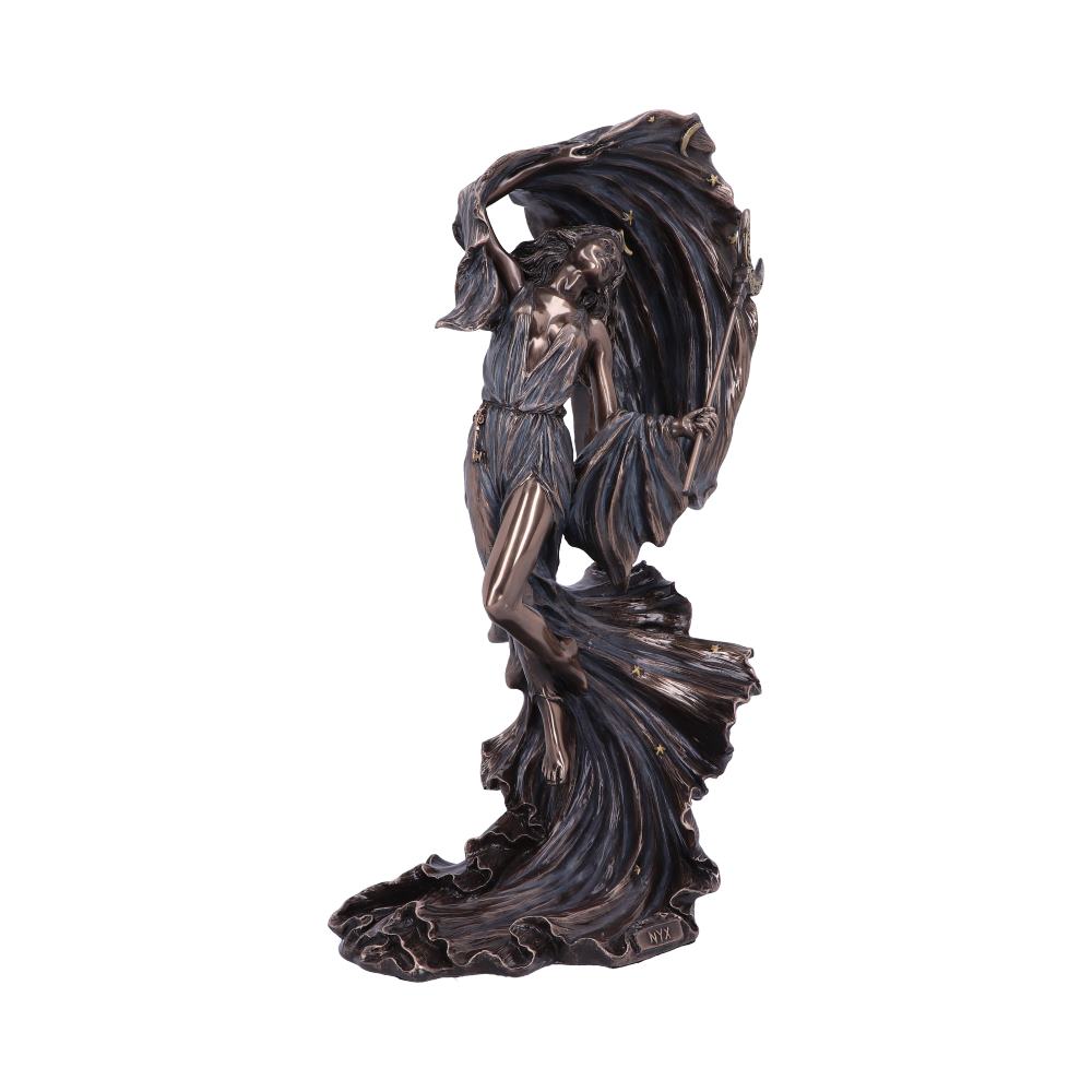 Nyx Greek Goddess Statue 27.5cm - Gothic Night Deity Figurine