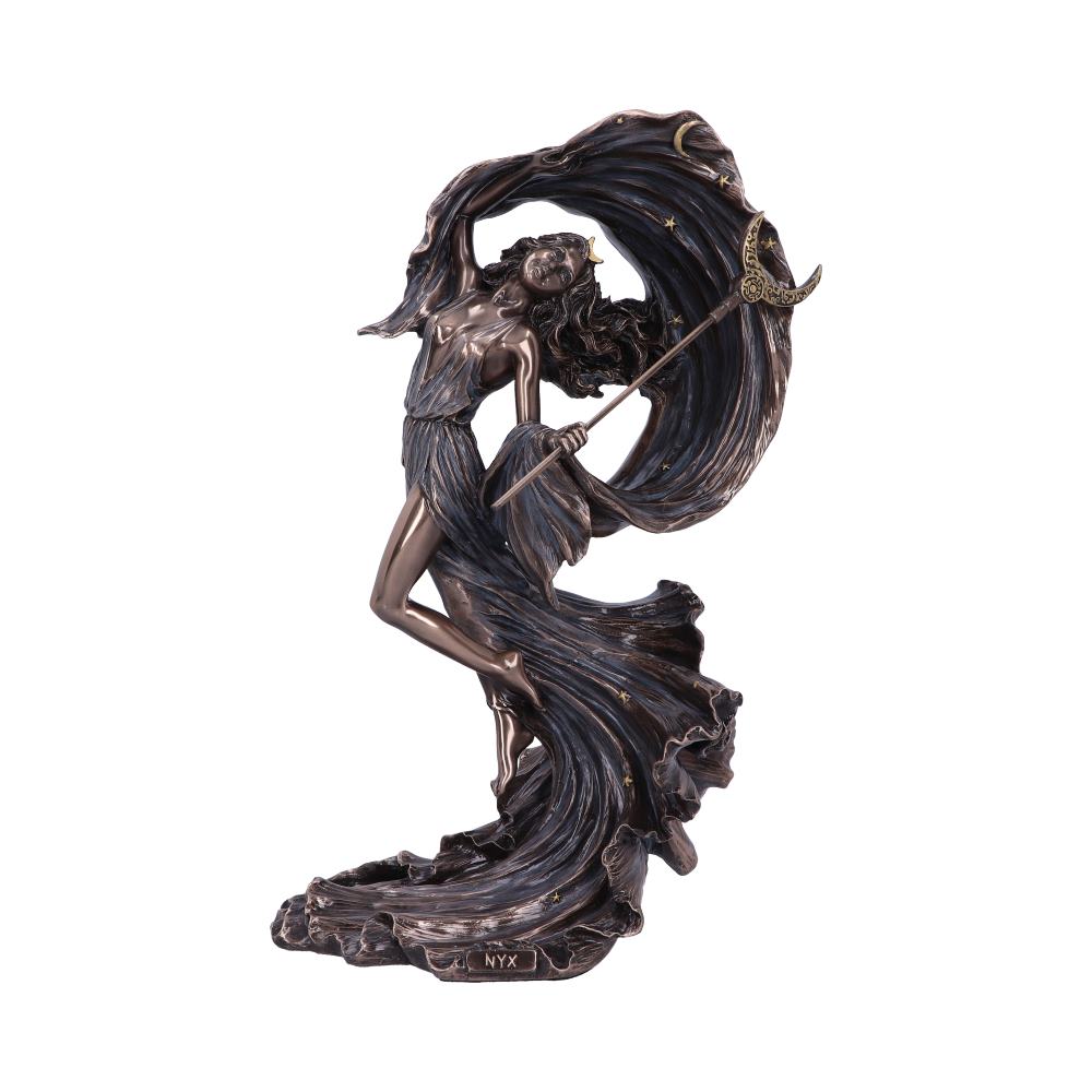 Nyx Greek Goddess Statue 27.5cm - Gothic Night Deity Figurine