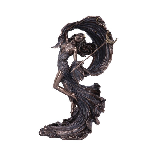 Nyx Greek Goddess Statue 27.5cm - Gothic Night Deity Figurine