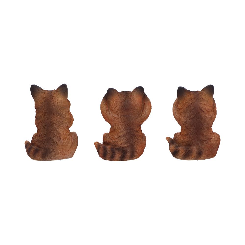 Three Wise Foxes 8.5cm