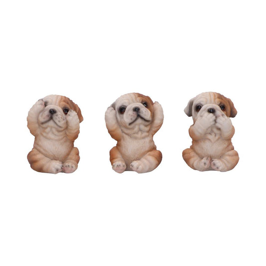 Three Wise Bulldogs 7.5cm