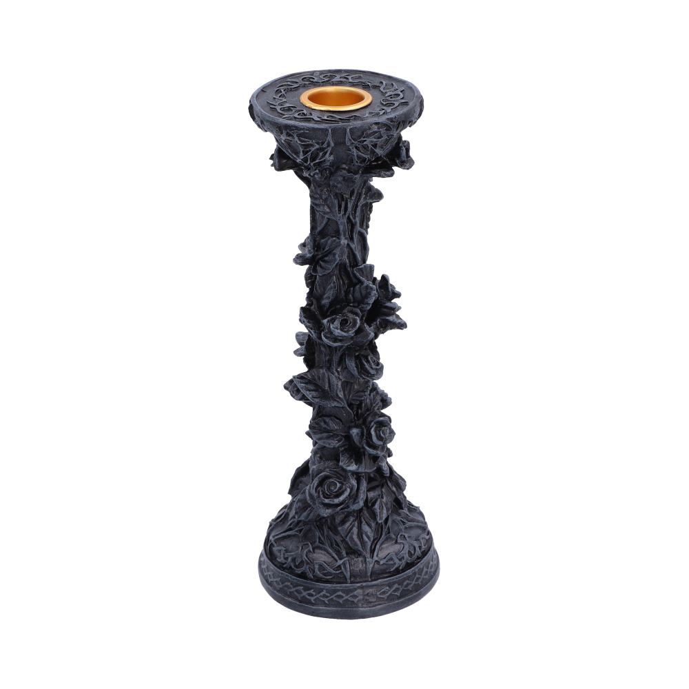 Midnight Rose Candlestick 20.4cm