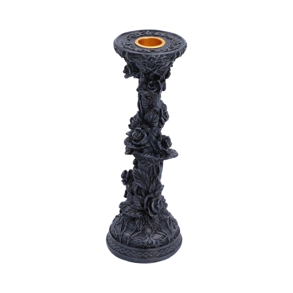 Midnight Rose Candlestick 20.4cm