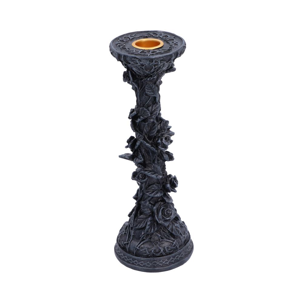 Midnight Rose Candlestick 20.4cm
