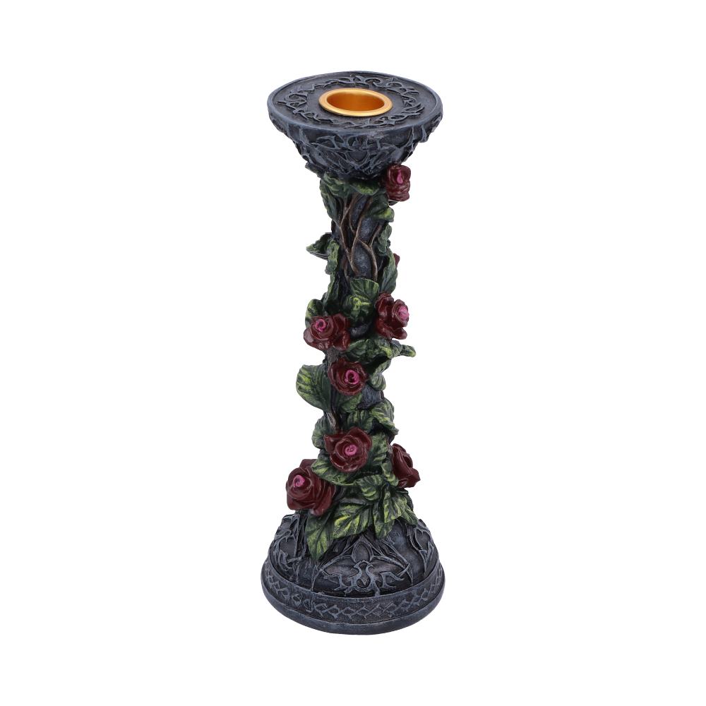 Scarlet Rose Candlestick 20.4cm