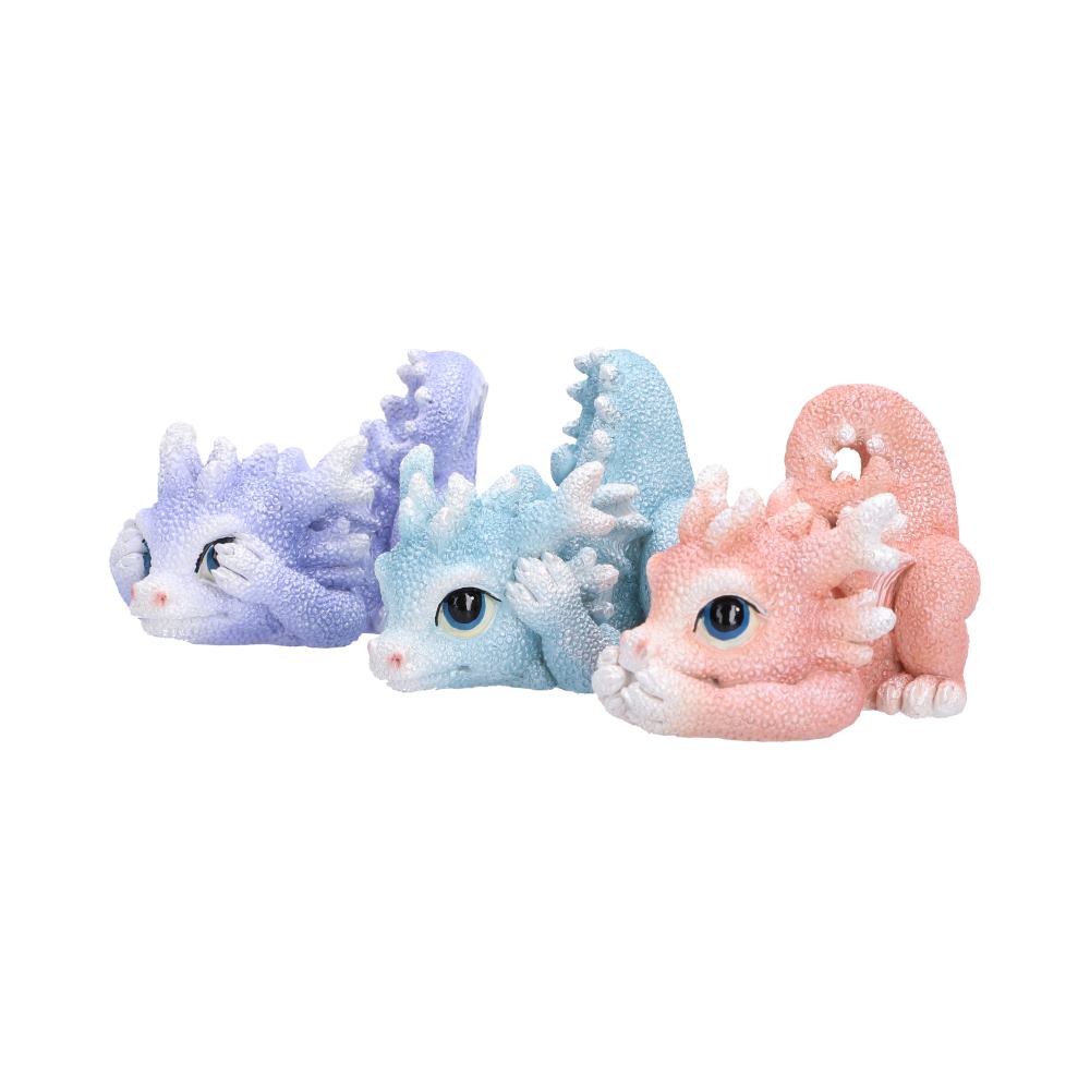 Three Wise Coralscale Dragonlings 5.8cm