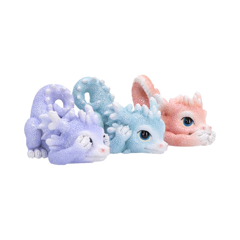 Three Wise Coralscale Dragonlings 5.8cm