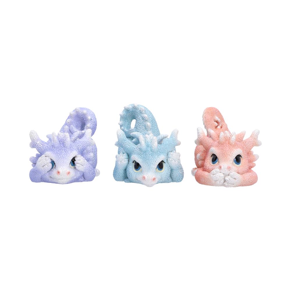 Three Wise Coralscale Dragonlings 5.8cm